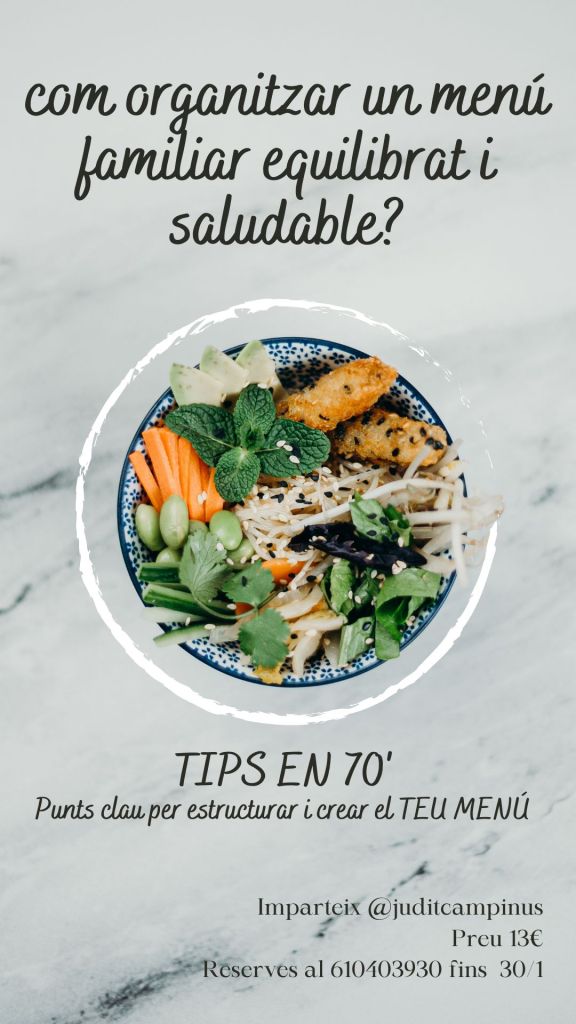 organitzar el teu menú familiar