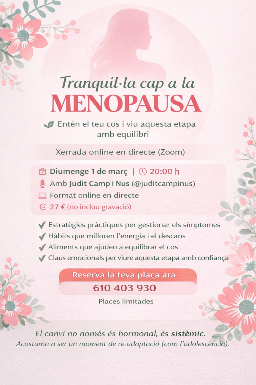 Tranquil.la cap a la&nbsp;menopausa